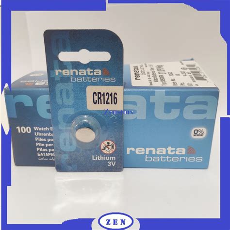 RENATA CR 1216 CR 1216 3V LITHIUM BATTERY BATERE BATREI ORIGINAL