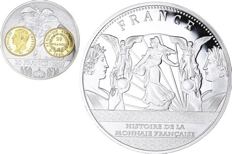 Frankreich Medaille Napoleon I Histoire de la monnaie Française 20