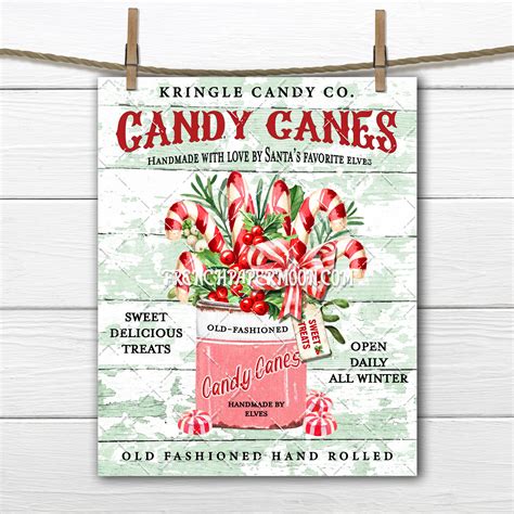 Candy Cane Christmas Wreath Sign Etsy