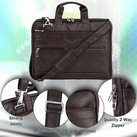 Storite Pu Leather Inch Laptop Shoulder Messenger Sling Office