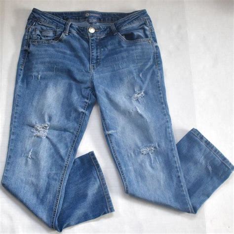 Womens Democracy Flexellent Distressed Ankle Cut Jeans Size 8 Denim, Wardrobes, Jeans, Outfits ...