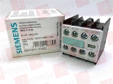 3RH1911 1FA22 By SIEMENS Buy Or Repair At Radwell Radwell