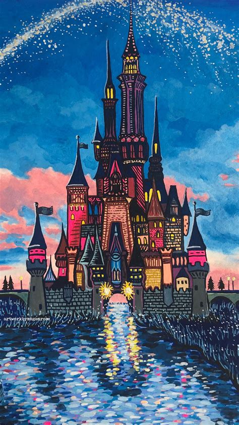 Walt Disney Castle Art