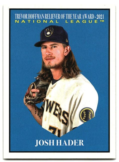 Topps Archives Josh Hader Milwaukee Brewers Insert Ebay