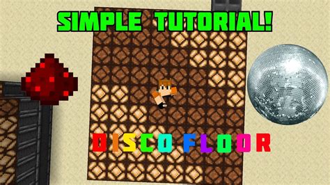 Minecraft 115 Simple Redstone Disco Floor Tutorial Youtube