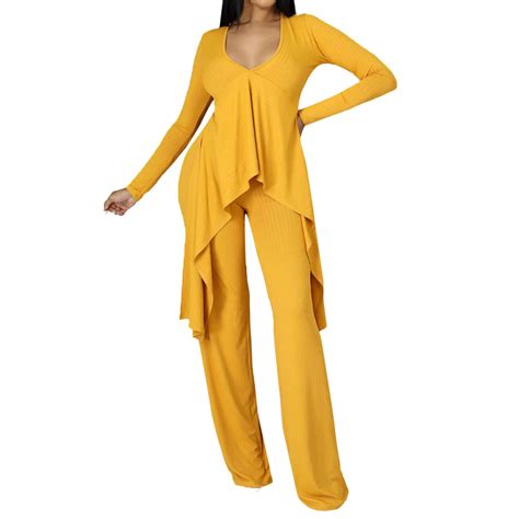 VBARHMQRT Female Summer Pants Sets Women 2 Piece Outfits Dressy Womens