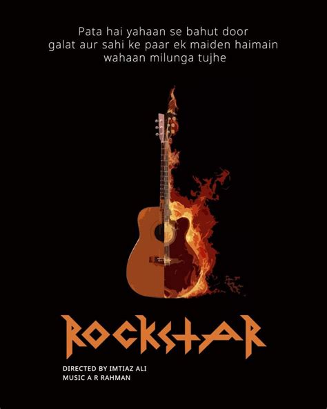 Rockstar (2011) Minimal Poster