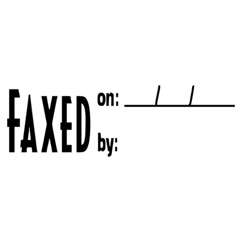 Faxed On/By Stock Stamp - Simply Stamps