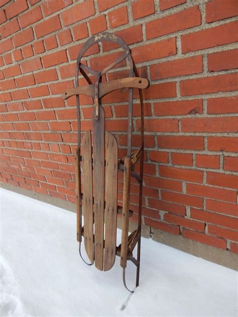 Antique Kids Runner Sled Vintage Barn Farm Primitive Rustic Cabin