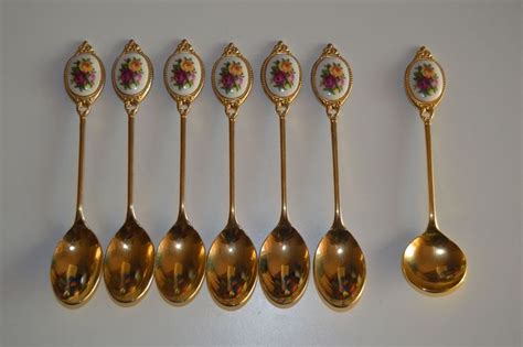 Royal Albert Old Country Roses Spoon Goldplate Porcelain