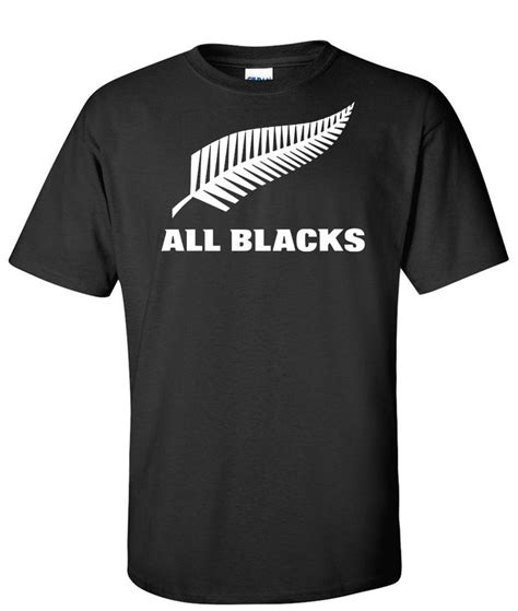 New Zealand All Blacks Rugby Logo Graphic T Shirt | Rugby logo, All blacks rugby, All blacks