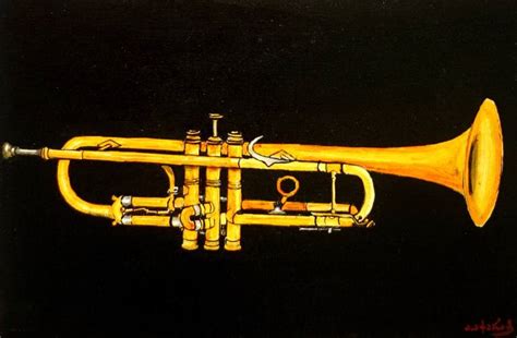 trumpet Painting by Aleksandre Acharadze | Saatchi Art