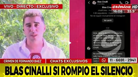 Caso Báez Sosa Blas Cinalli Rompió El Silencio Y Dijo Que Los Condenados Están “distanciados”