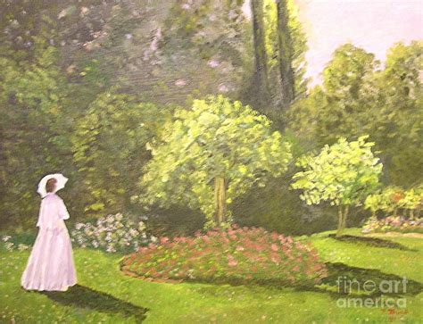 Woman In Garden Painting At Explore Collection Of