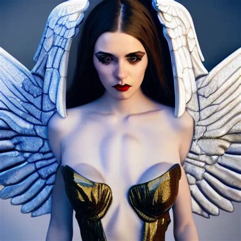 Fantasy Angel With Wings Inspired Avant Garde Art Stable Diffusion