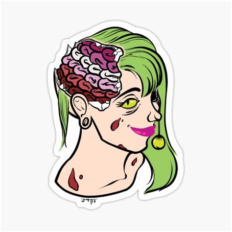 PRIDE MONSTERS Zombie Lesbian Pride Flag Sticker By JMTolman