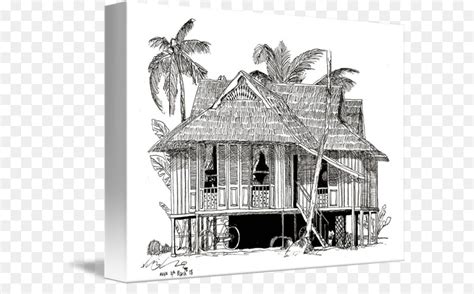 Nipa Hut House Drawing Nipa Hut House Bahay Kubo Is A Native House