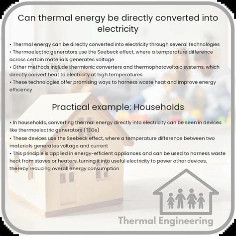 Can thermal energy be directly converted into electricity