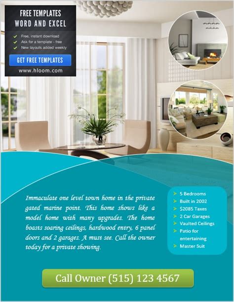 8 Free Sample Real Estate Agent Flyer Templates - Printable Samples