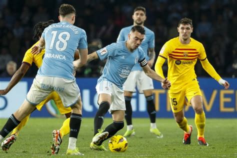 Robert Lewandowskis Retaken Penalty Gives Barcelona Late Win At Celta Vigo