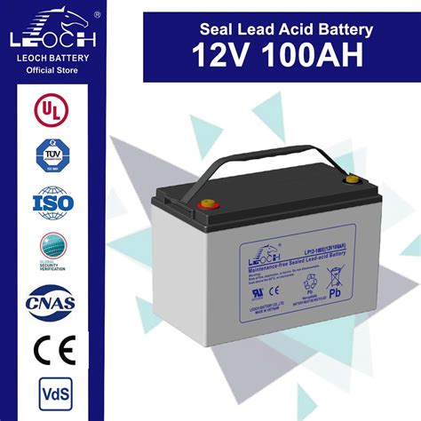 12V 100AH Leoch Sealed Lead Acid Battery LP12 100 For General Purpose