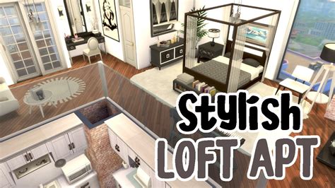 Stylish Loft Apartment Sims 4 Stop Motion Speed Build No CC