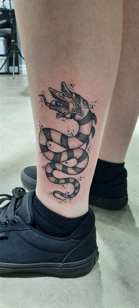 Sandworm Beetlejuice Tattoo