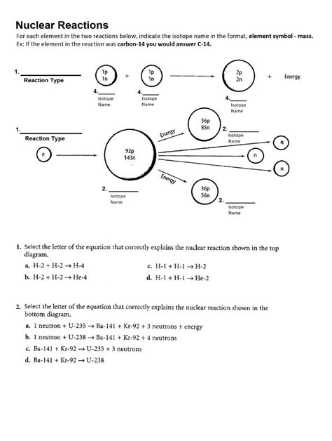 Reaction Types Worksheet Live Worksheets