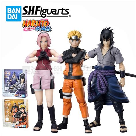 In Stock Original Bandai Shf Naruto Uchiha Sasuke Haruno Sakura Uzumaki