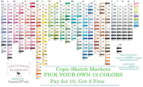 Copic Skin Color Chart Minga