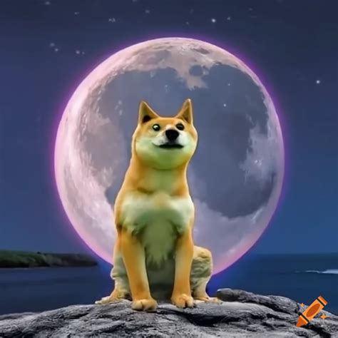 10th Anniversary Of Doge Meme On The Moon On Craiyon