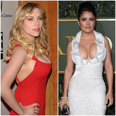 Scarlett Johansson Vs Salma Hayek Fashion Scarlett Johansson Salma Hayek