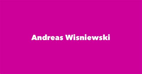 Andreas Wisniewski - Spouse, Children, Birthday & More