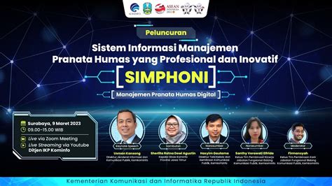 Webinar Peluncuran SIMPHONI Manajemen Pranata Humas Digital YouTube