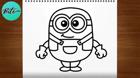 Como desenhar um MINION passo a passo fácil e rápido YouTube