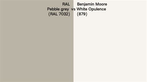 Ral Pebble Grey Ral Vs Benjamin Moore White Opulence Side