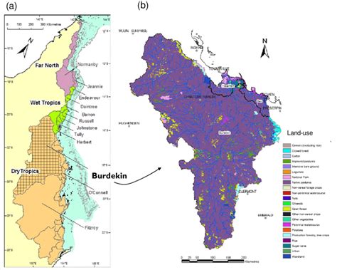 A The Great Barrier Reef And Its Catchments B Land Use In The