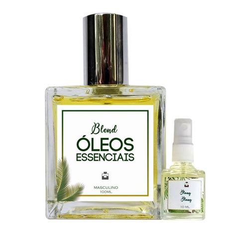 Perfume Flor de Jasmim Capim Limão 100ml Masculino Blend de Óleo