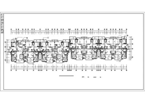 南通市某小区3400平米6层框混住宅楼建筑设计cad图纸（含阁楼和车库层）住宅小区土木在线