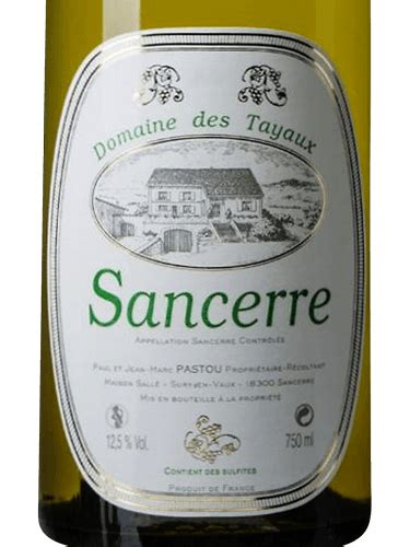 Paul Jean Marc Pastou Domaine Des Tayaux Sancerre Vivino Canada