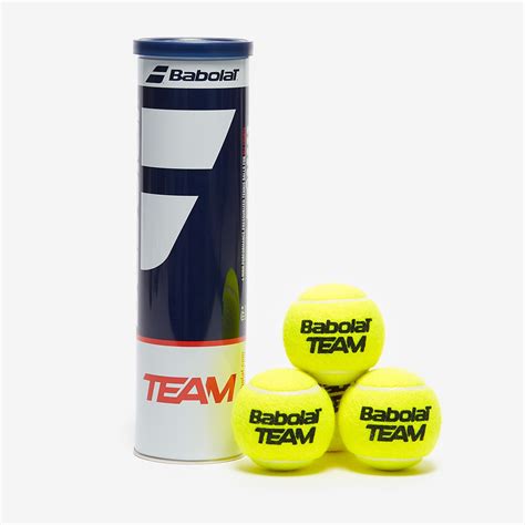 Babolat Tennis Balls - Babolat Team Tennis Balls - 4 Ball Tube