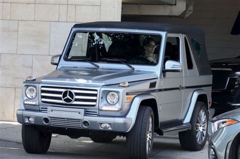 Kendall Jenner In Her Convertible Mercedes G Wagon Beverly Hills 05