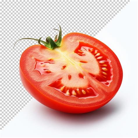 Tomate Lindo Aislado En Un Fondo Transparente Archivo PSD Premium