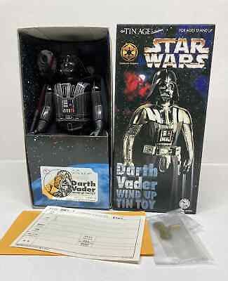 Star Wars The Tin Age Darth Vader Wind Up Tin Robot W Box Osaka Tin Toy