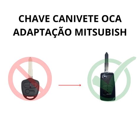 Chave Canivete Asx Outlander L200 Triton Pajero Capa Carcaça AUTO TEC