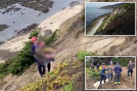 Man Survives 100 Foot Fall Off Cliff In California