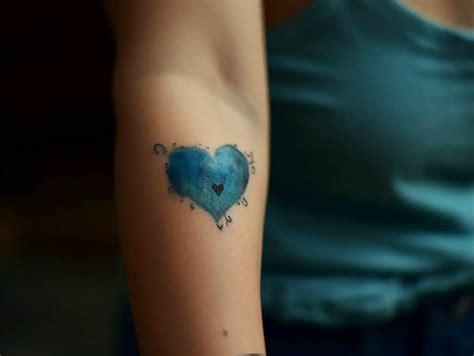 Blue Heart Tattoo Meaning & Symbolism (Passion)