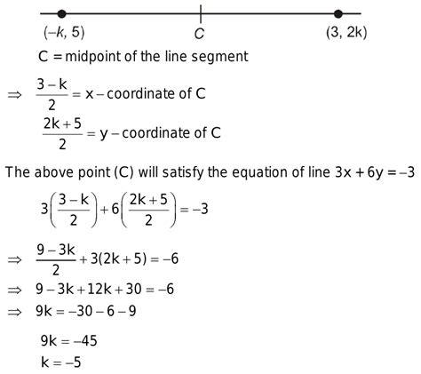 22 If The Midpoint Of The Line Segment Joining The Points A K 5 And