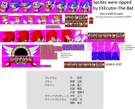 Sonic Mania Title Screen Sprites - psaweestate