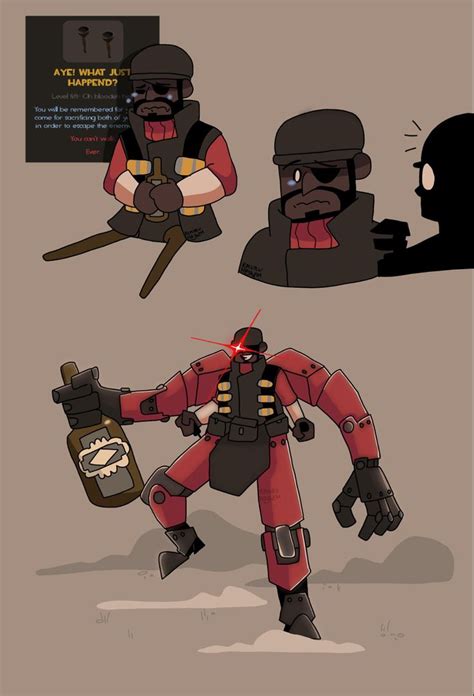 Cursed Tf2 Artwork Day 24 Scroll For Demoman And The Inspiration